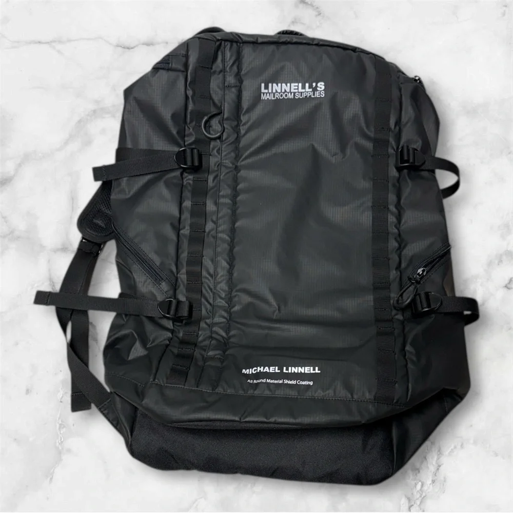 Michael Linnell MLAC-03 BK backpack in black large capacity backpack